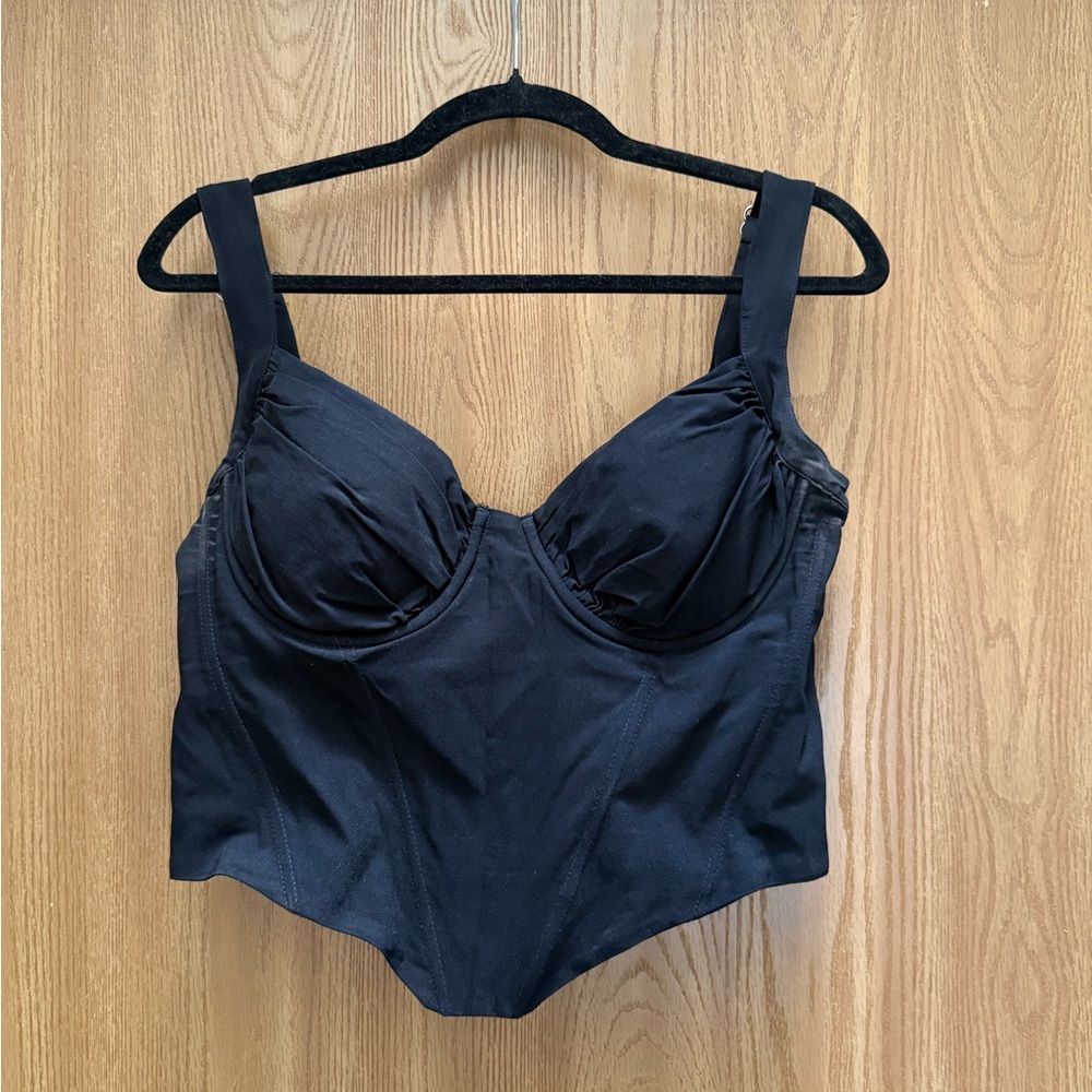 Black Bustier Top